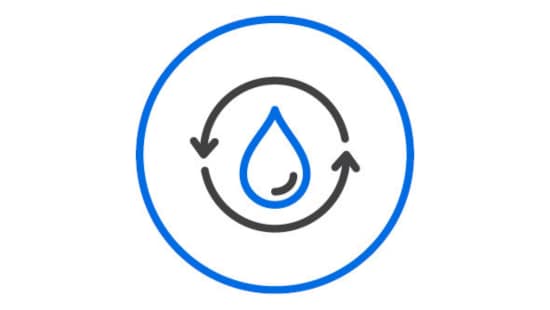 Water saving icon.